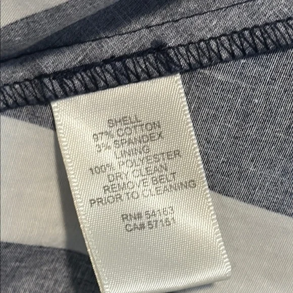 Eliza J Blue and White Sleeveless Cotton Sundress - Picture 9 of 12